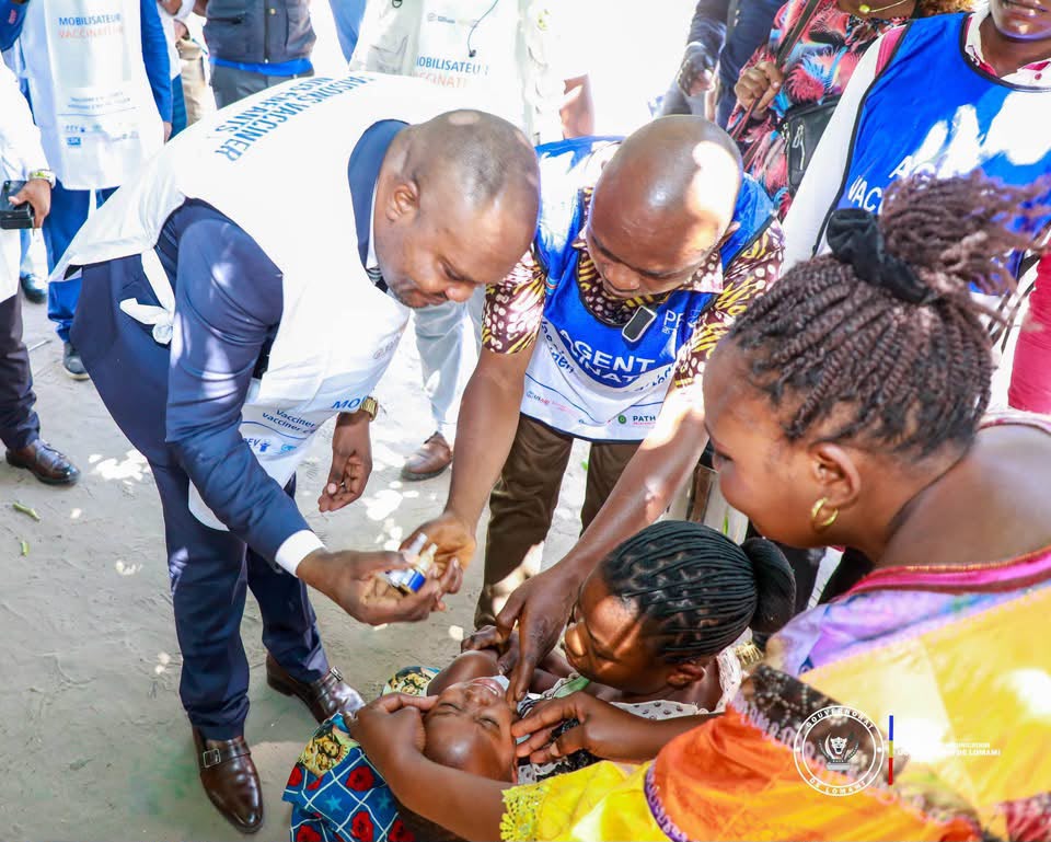 Lomami : 965.086 enfants attendus dans une vaste campagne de vaccination contre la poliomyélite